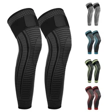 Full Leg Compression Sleeves with Anti-Slip Design for Joint Support and Recover