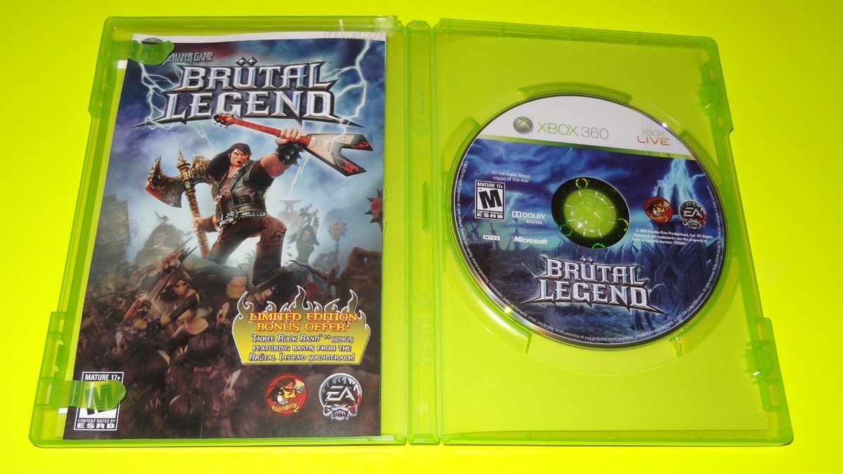 Brutal Legend Xbox 360 video game Jack Black Tim Schafer EA sports