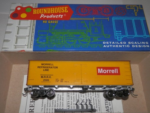 Refrigerador de carne Roundhouse HO 36' Morrell 25009 #3183 con Kadees y ruedas mejoradas | Zustand: Used