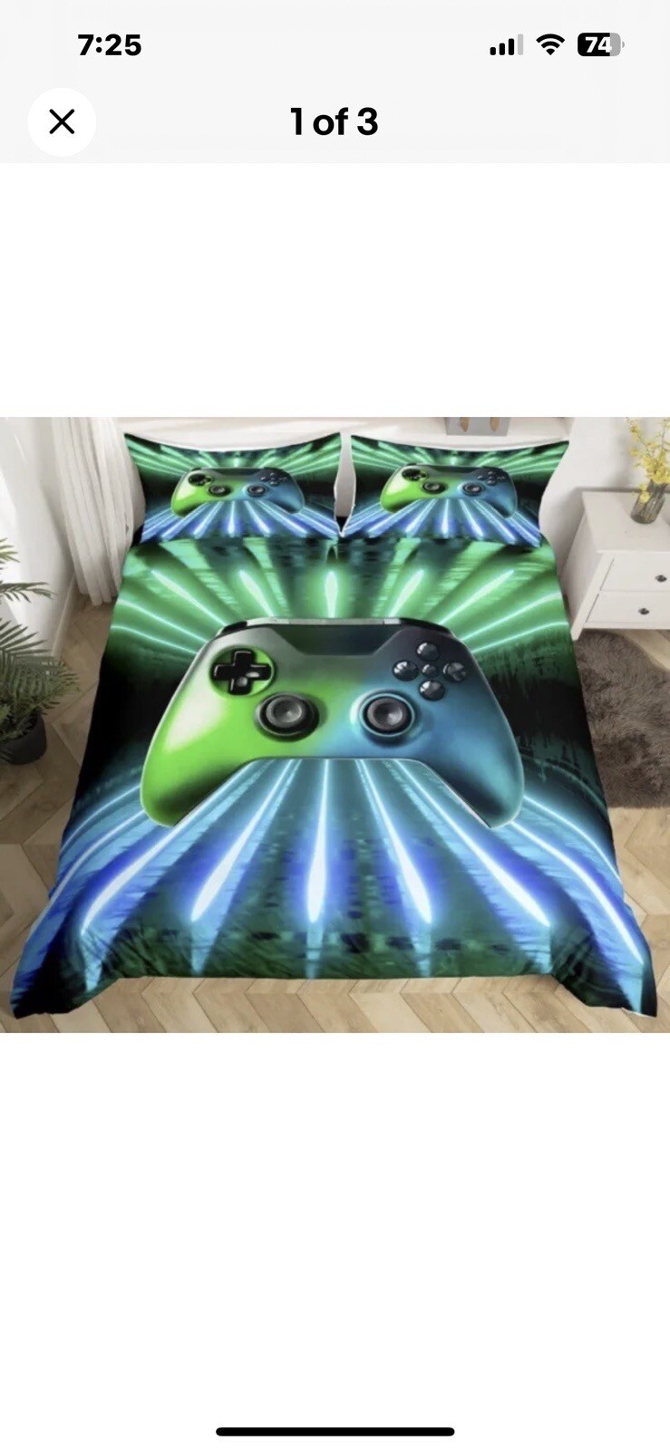 Xbox Bedding. Queen Size Duvet And Pillow Shams. Used In Great