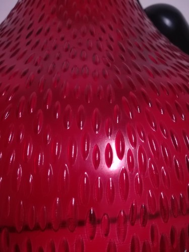 Lampadario vetro colorato a sospensione con catena metallo stile moderno - Foto 5 di 6