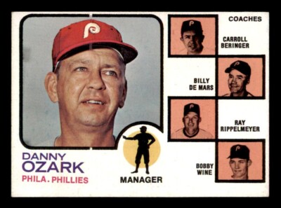 1973 Topps Baseball #486 Phillies Manager/ Coaches EX *d17