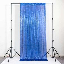 Telón de fondo de pared con lentejuelas brillantes azul real telones de fondo de cumpleaños suministros