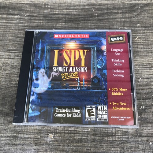 I Spy Spooky Mansion Deluxe Edition (PC 2004) CD-ROM Scholastic Complete