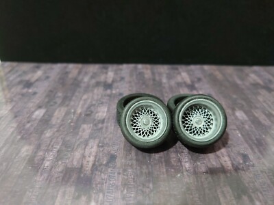 1/24 BBS wheels Tires & Brake Discs for diorama or diecast UNPAINTED