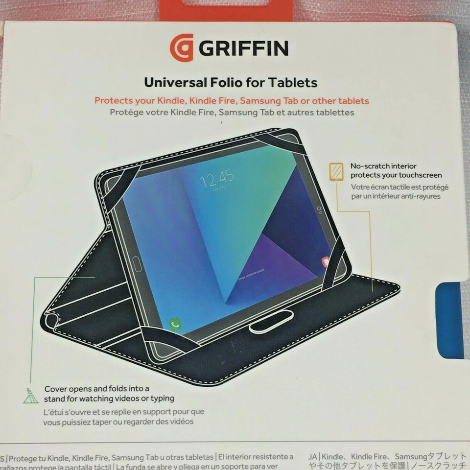 Tabletas Griffin Universal Folio 7"-8.5" Lectores Electrónicos Azul Modelo # GB43108 NUEVO Foto 4 de 4