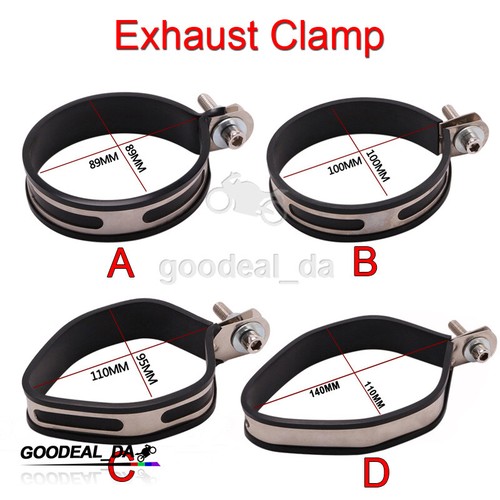 Motorcycle Exhaust Muffler Mounting Clamp Hanger Hang Strap Bracket
