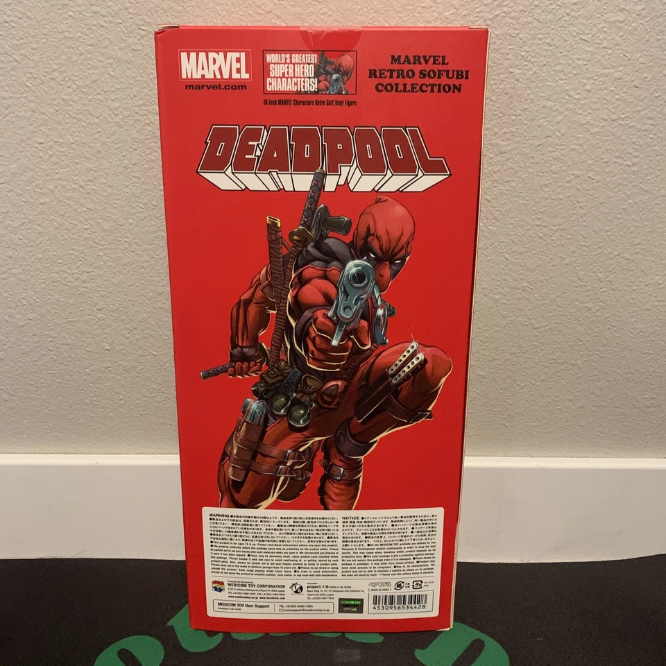 Figura de acción Deadpool Marvel retro colección Sofubi juguete Medicom sellado Foto 2 de 4