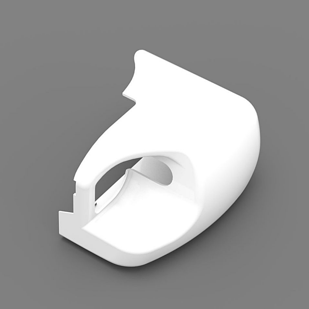 Fiamma F45i L 440 - 550 Right End Cap White - 04381-01A