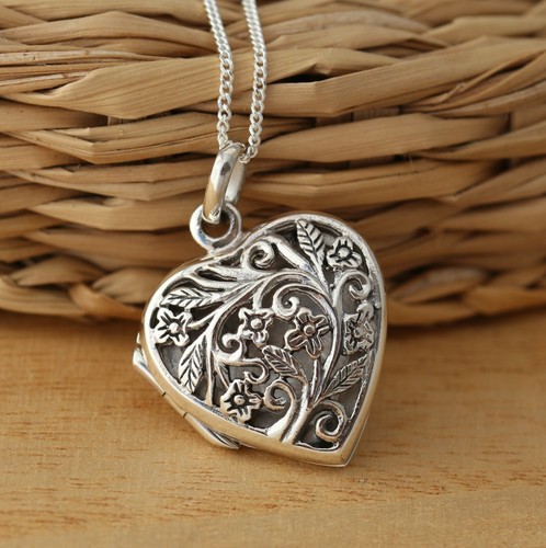 925 Sterling Silver Filigree Heart 