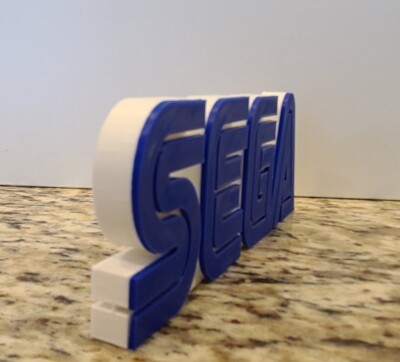Sega Logo Display, Perfect for game room or desk! 3d print, Fan