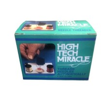 Vintage High Tech Miracle Thread Needle Threading Tool Sewing Threader USA Made