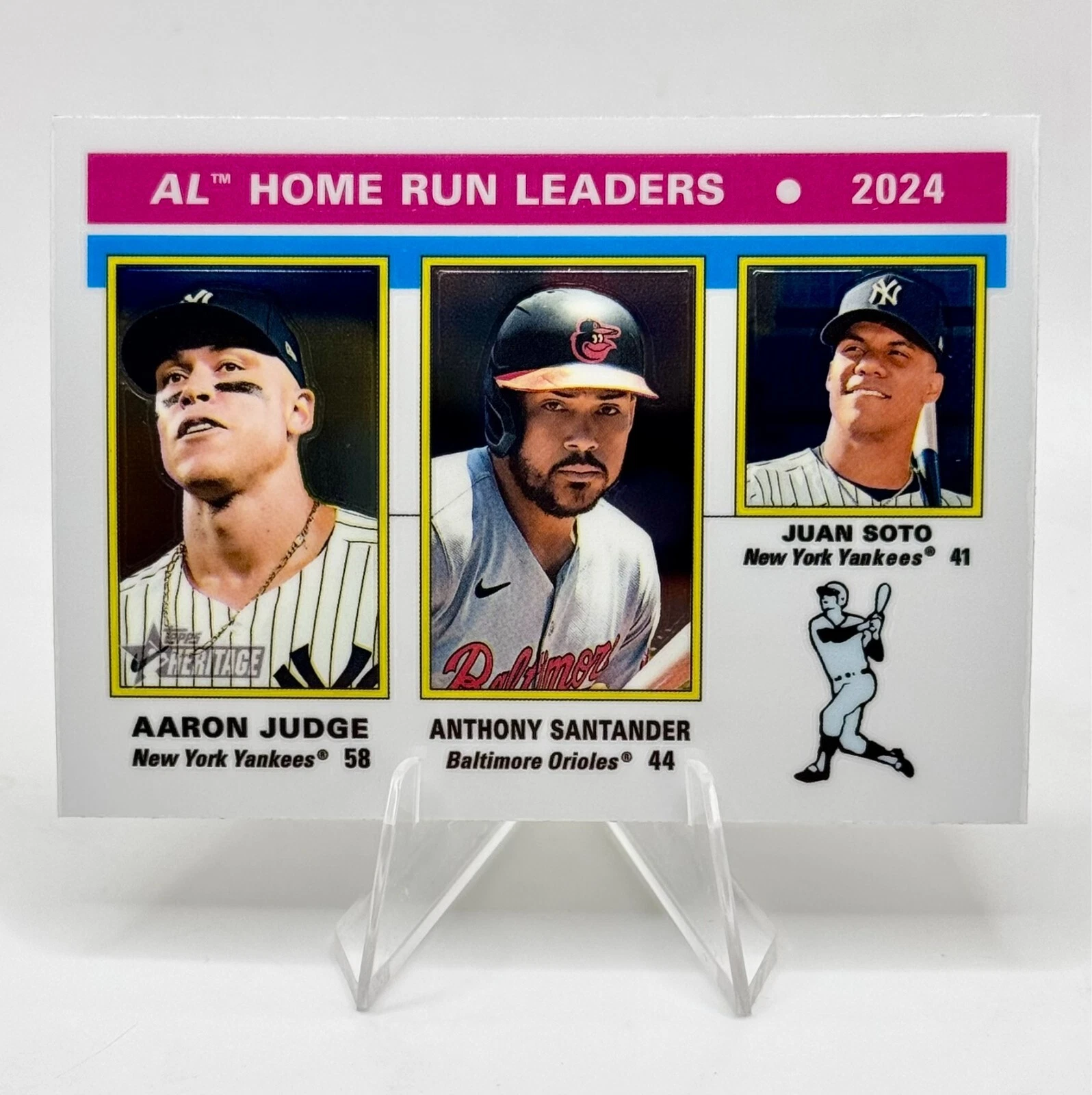 2025 Topps Heritage Chrome #194 Juan Soto / Anthony Santander / Aaron Judge