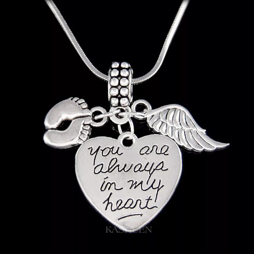 Miscarriage Pregnancy Loss of Baby Grandkid Footprint Angel Wing