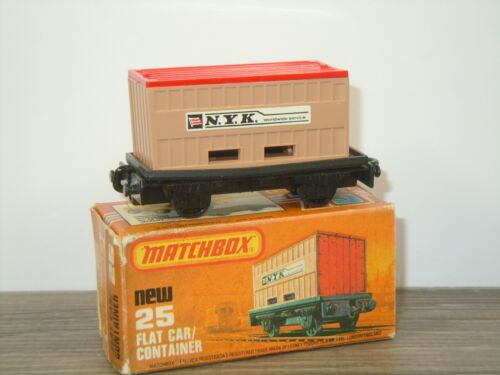 Flat Car / Container - Matchbox Lesney 25 England in Box *43353 - Bild 1 von 4