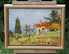 Georges Flanet – Le Mas Near Kapelle St. Anne – Oil On Canvas – Signed