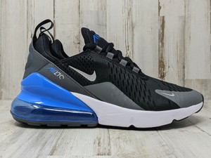 Nike Air Max 270 Black Blue Metallic Silver Run Gs Size 5y Womens 6 5 Dc9199 002 Ebay