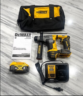 BRAND NEW DeWALT DCH172B 20V MAX ATOMIC 5/8'' SDS Plus Rotary Hammer Kit 4.0ah