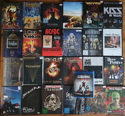 DVD - Sammlung - Hardrock Metal... 25 (36) Stück - Sehr gut bis Neu