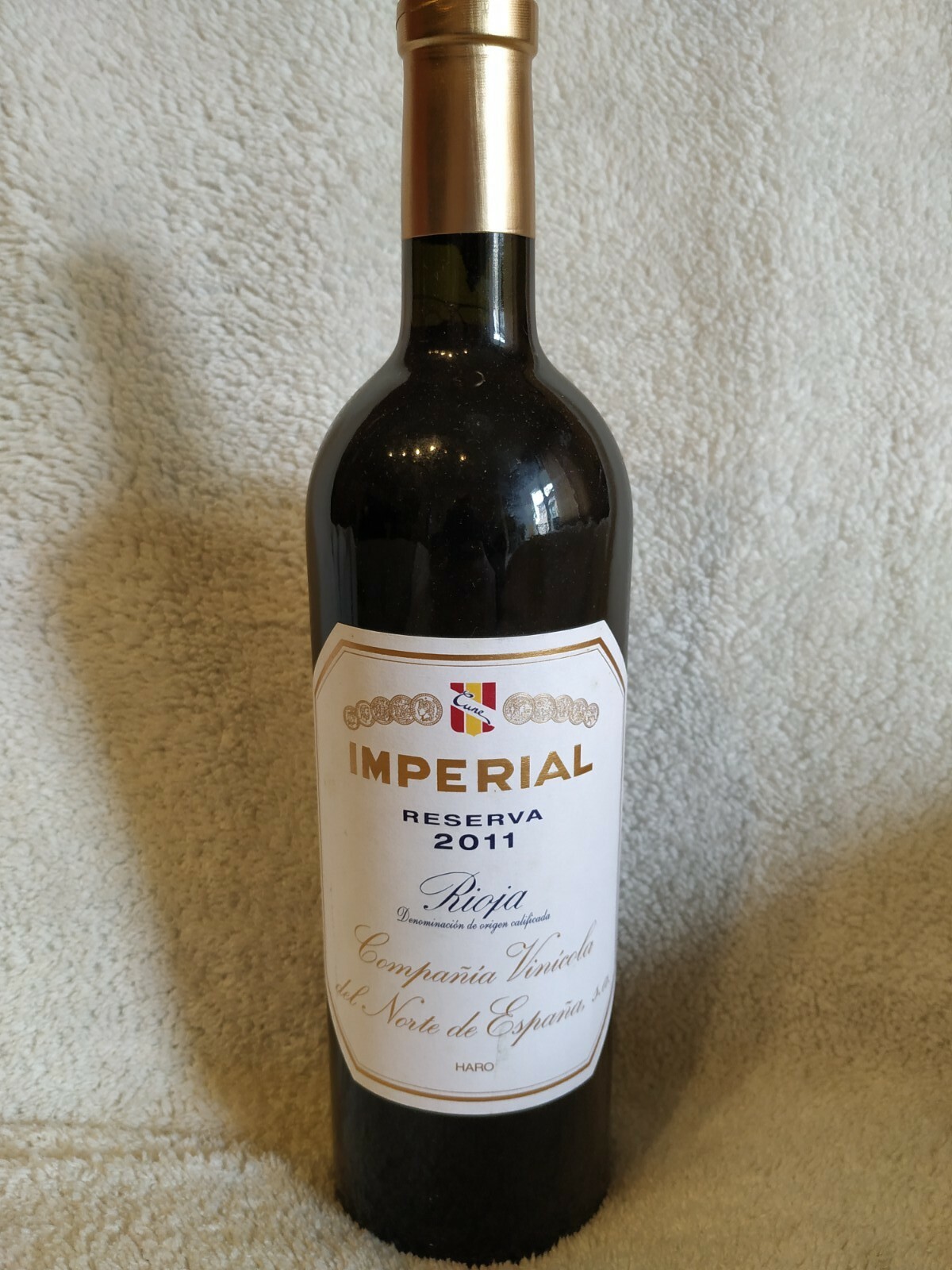 Botella Vino CVNE IMPERIAL 2011 RESERVA "COMPAÑÍA VINÍCOLA DEL NORTE DE ESPAÑA"