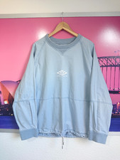 Pretty Green X Umbro Blue Drill Top | XXL /3XL | Liam Gallagher Maine Road Oasis