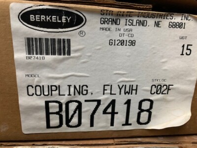 Berkeley B07418 Coupling, Flywheel