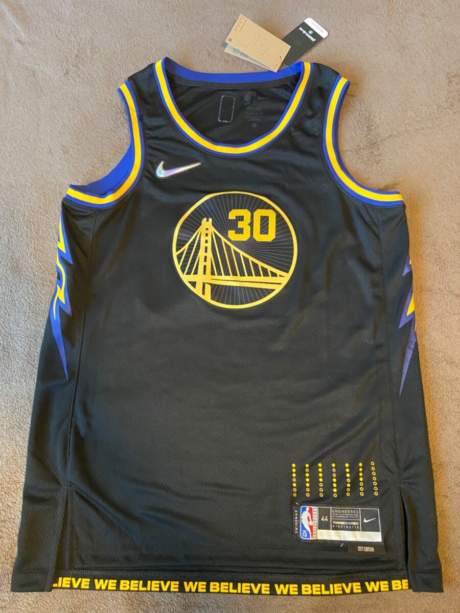 Golden State Warriors Stephen Curry We Believe Basketball Jersey Adidas Sz M