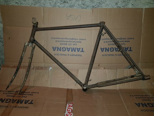 Telaio Bici vintage Bianchi 1939 modello Cesare freni a Bacchetta uomo  ruote 28\