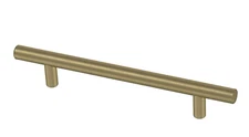 Brainerd BAR128W-117 Modern Gold Bar Cabinet Pull 5 1/16" Center to Center