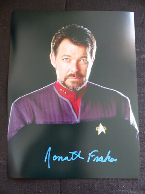 JONATHAN FRAKES signed Autogramm signiert auf 30x40 cm ''STAR TREK'' Foto LOOK