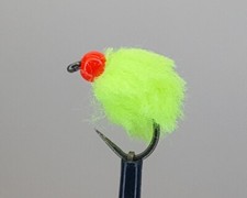 3 x Barbless Lime Eggstacy Flies Size 10 or 12 Available