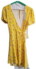 Yellow Spring Wrap Dress by Lush