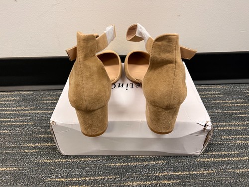 NEW NinetinGel High Heels Chunky Heel Pointed Closed Toe Pump Shoes Size 11 - Picture 4 of 6