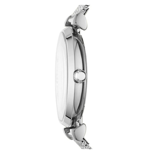 BRAND NEW EMPORIO ARMANI AR11319 MOP GLITZ DIAL SILVER MESH BAND WOMEN'S WATCH - Picture 5 of 10