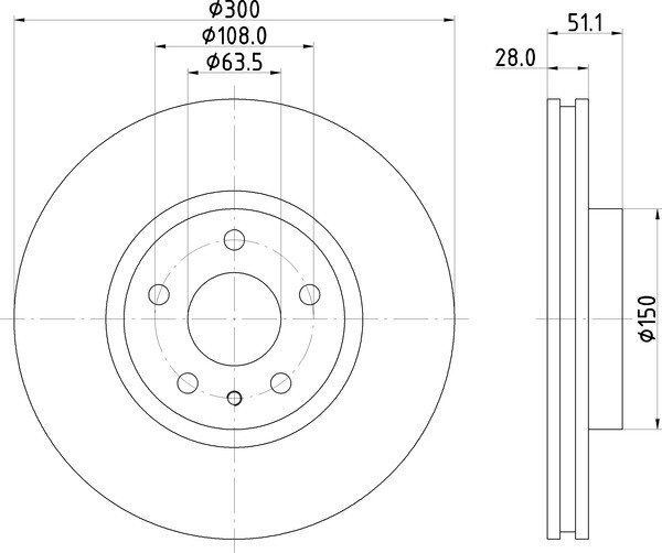 2x Mintex Discs Front fits Ford Mondeo 2.0 EcoBoost 4x4 Lincoln MKZ Hybrid