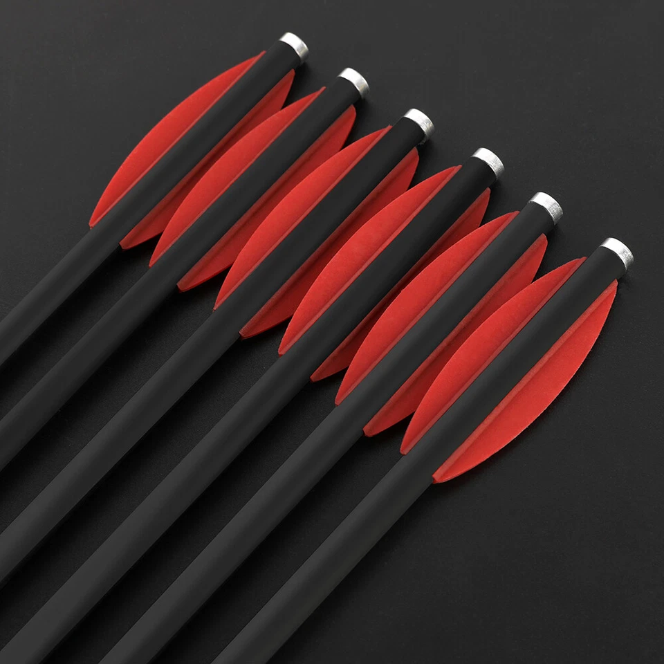 7'' Crossbow Bolts Carbon Arrow Vanes Pistol Point Tips Archery Hunting Shooting - Image 3 of 4
