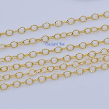 Classic 14k Gold Filled Bulk Chain 1mmx2mm link By Foot