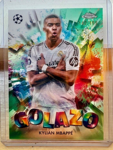 topps Chrome GOLAZO メッシ　199シリ 2025 Topps Chrome Soccer Kylian Mbappe GOLAZO /199 - Real