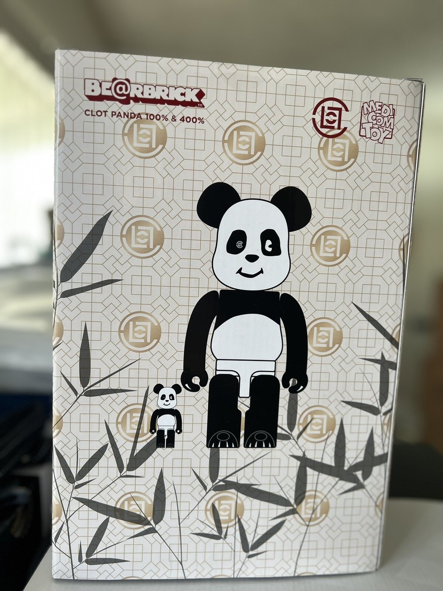 Medicom 400% + 100% Bearbrick ~ Clot Panda Be@rbrick Flocky