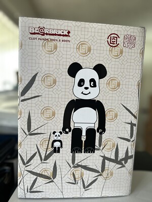 その他 MEDICOM TOY - CLOT x Be@rbrick Clot Panda 100% &amp; 400% BE@RBRICK x CLOT Panda 100% & 400% Original Bearbrick