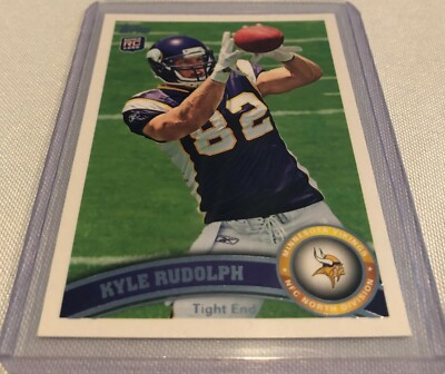 Kyle Rudolph Rookie Card 2011 Topps Football Kyle Rudolph Minnesota Vikings rookie card #6 | eBay