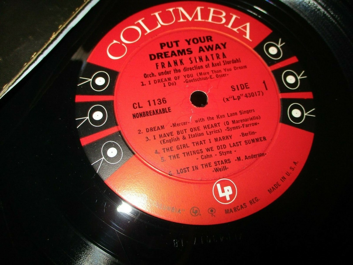 1958 FRANK SINATRA Put Your Dreams Away Mono LP Columbia 6
