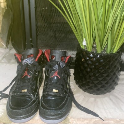 Jordan Spizike Stealth 2010 Nike Air Jordan Mens 13 Spizike Stealth Black Varsity Red  main image 4