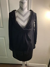 FASHIAN FASHION COLLECTION Off The Shoulder Dress Black Club Wear Retro Sz M