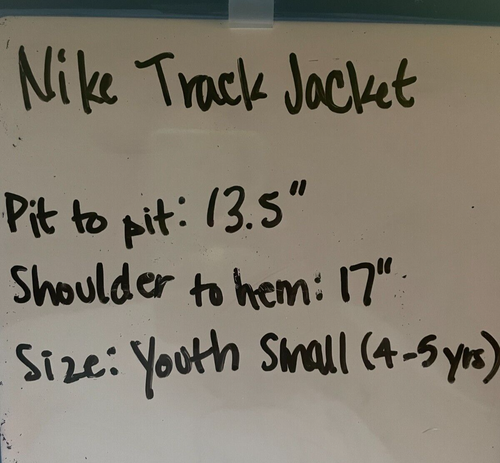 Nike Track Jacket Grey Blue Full Zip Red Logo Youth Size S - Picture 5 of 5
