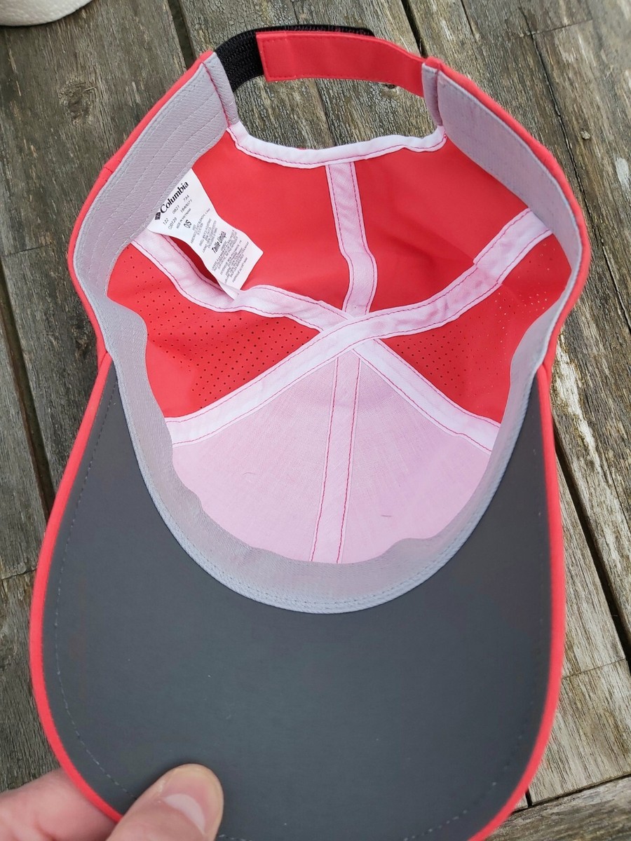 COLUMBIA Salmon Silver Ridge 111 Ball CAP Unisex Vented Running