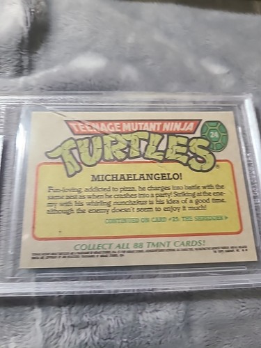 Kevin Eastman Signed 1989 Topps TMNT Card #24 Beckett Certified Michaelangelo - Picture 5 of 8