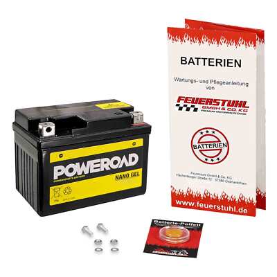 Gel-Batterie PGO Comet 50, 1993-2002, wartungsfrei, startklar, inkl 7,50  Pfand