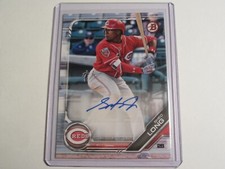 2019 Bowman MLB Prospect Paper Autograph Shed Long #PA-SL Auto Cincinnati Reds
