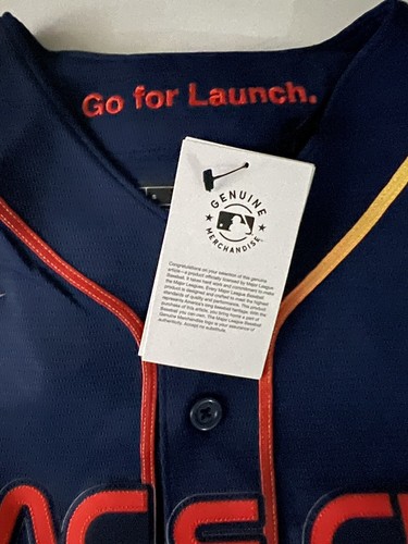 Official Justin Verlander Houston Astros Space City Connect Jersey SZ M Reg$160 - Picture 3 of 4